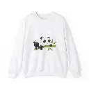 Cute Panda Crewneck Sweatshirt, Cozy Gift for Animal Lovers, Fun Sweatshirt