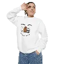 Smiley bear Faces Unisex Garment-Dyed Sweatshirt - Cozy & Fun