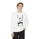 Cute Panda Swing Sweatshirt - Unisex Garment-Dyed Cozy Wear