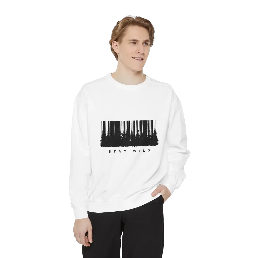 Stay Wild – Luxurious Garment-Dyed Unisex Sweatshirt
